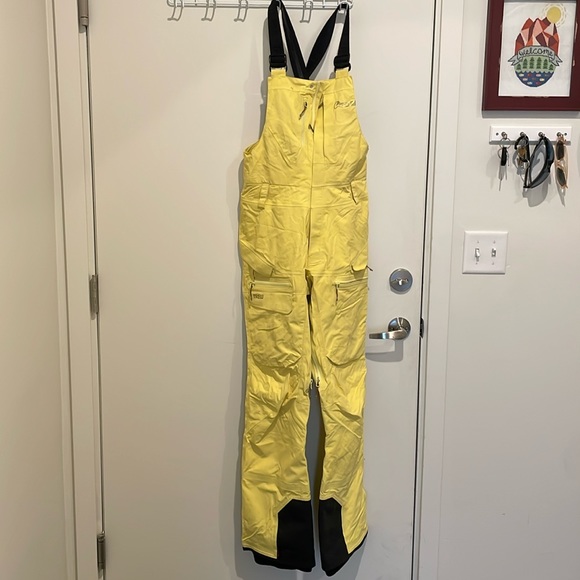 Trew Gear Pants - Trew Gear Banana Yellow Chariot Bibs small